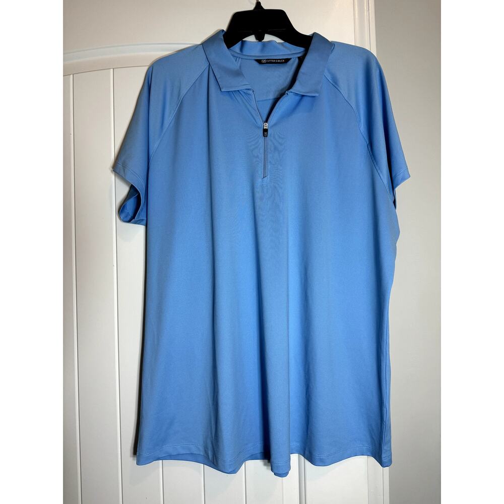 Cutter & Buck Womens Short sleeve Polo Half Zip Size XXXL